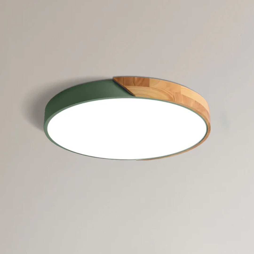 Delora - Plafonnier LED scandinave en bois