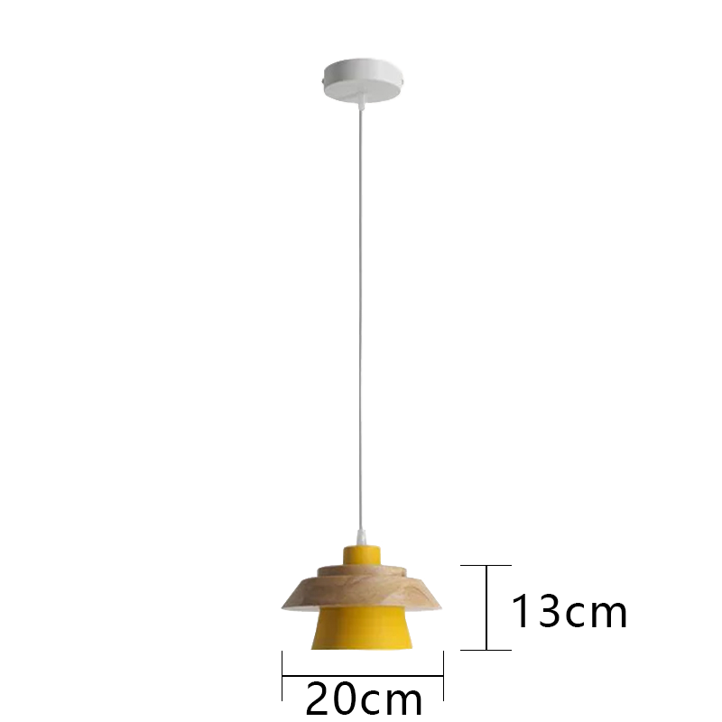 Glarefusion Chic Wood Pendant Lamp