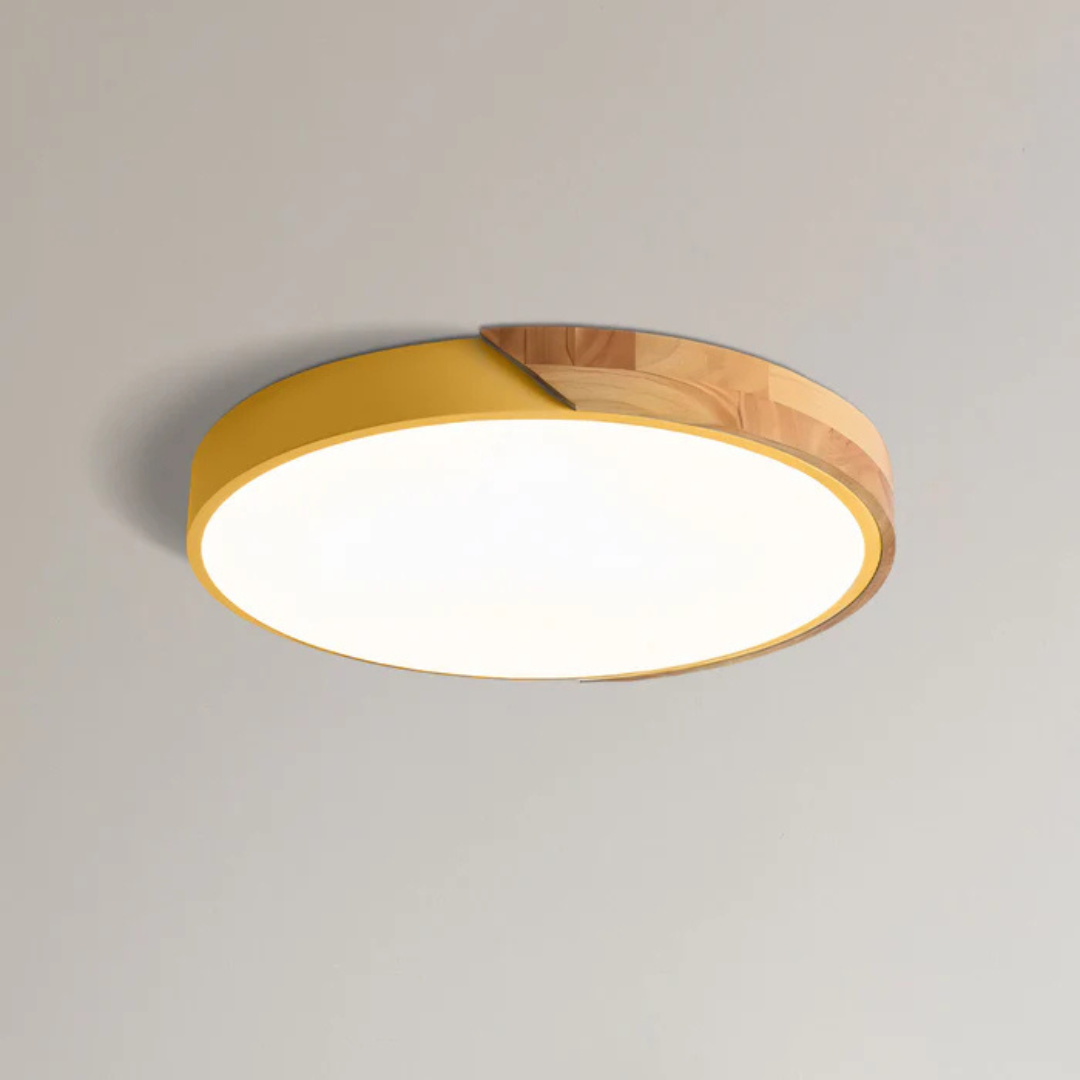 Delora - Plafonnier LED scandinave en bois