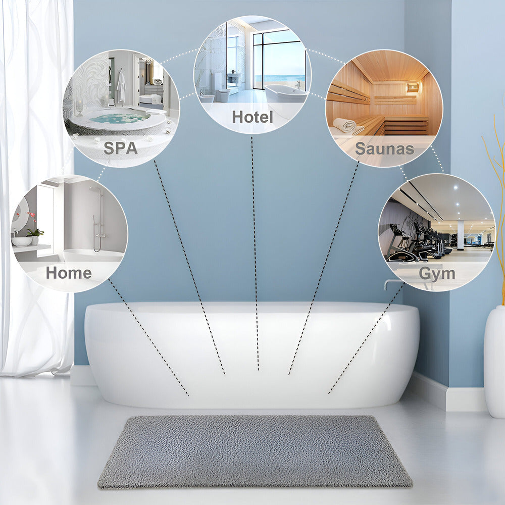 Sorrella - Tapis de douche antidérapant avec soutien doux pour les pieds