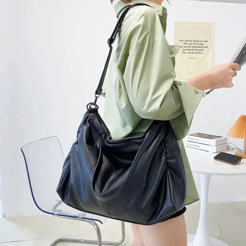Elina - Grand sac à main Cours en cuir souple