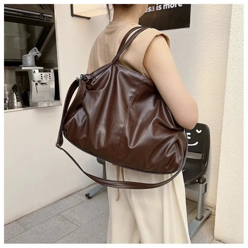Elina - Grand sac à main Cours en cuir souple