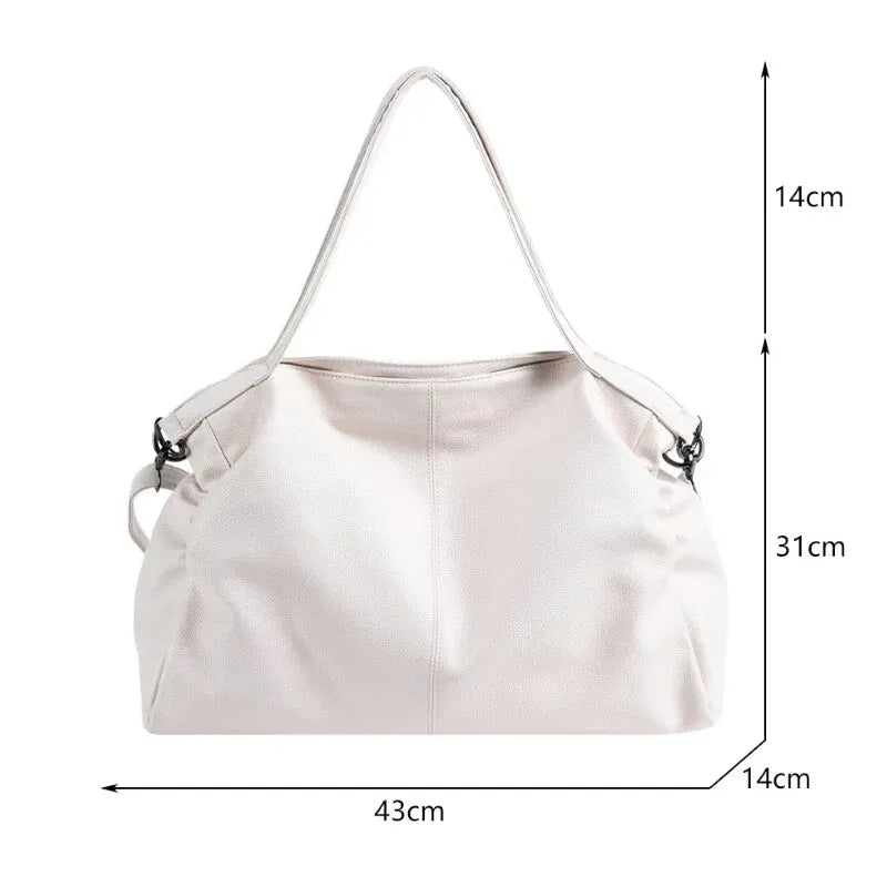 Elina - Grand sac à main Cours en cuir souple