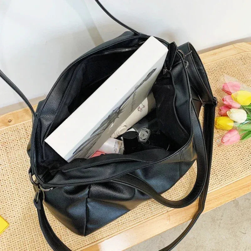 Elina - Grand sac à main Cours en cuir souple