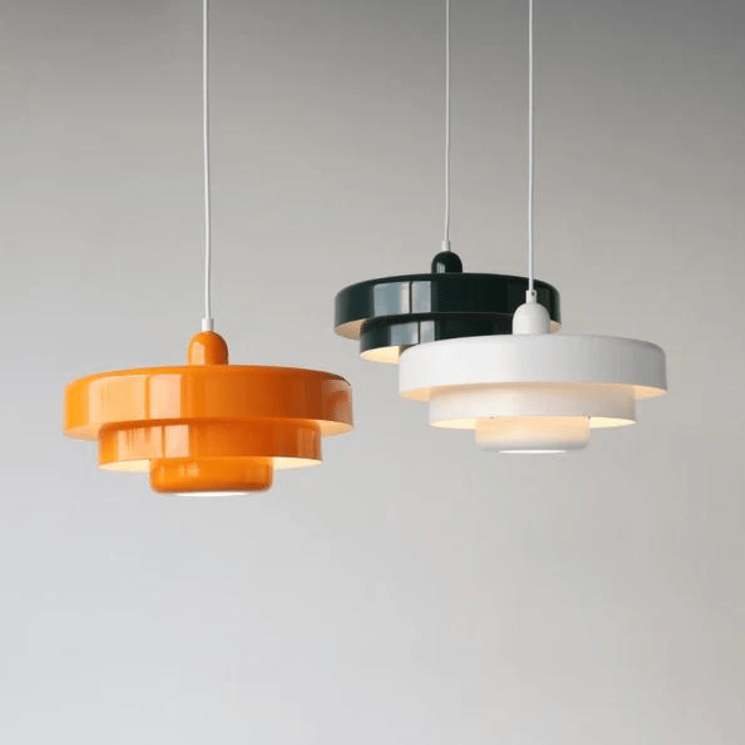 LUMÉRIA – Suspension Vintage LED | Verre & Métal | 2700K | Ø35 cm | Élégance Intemporelle