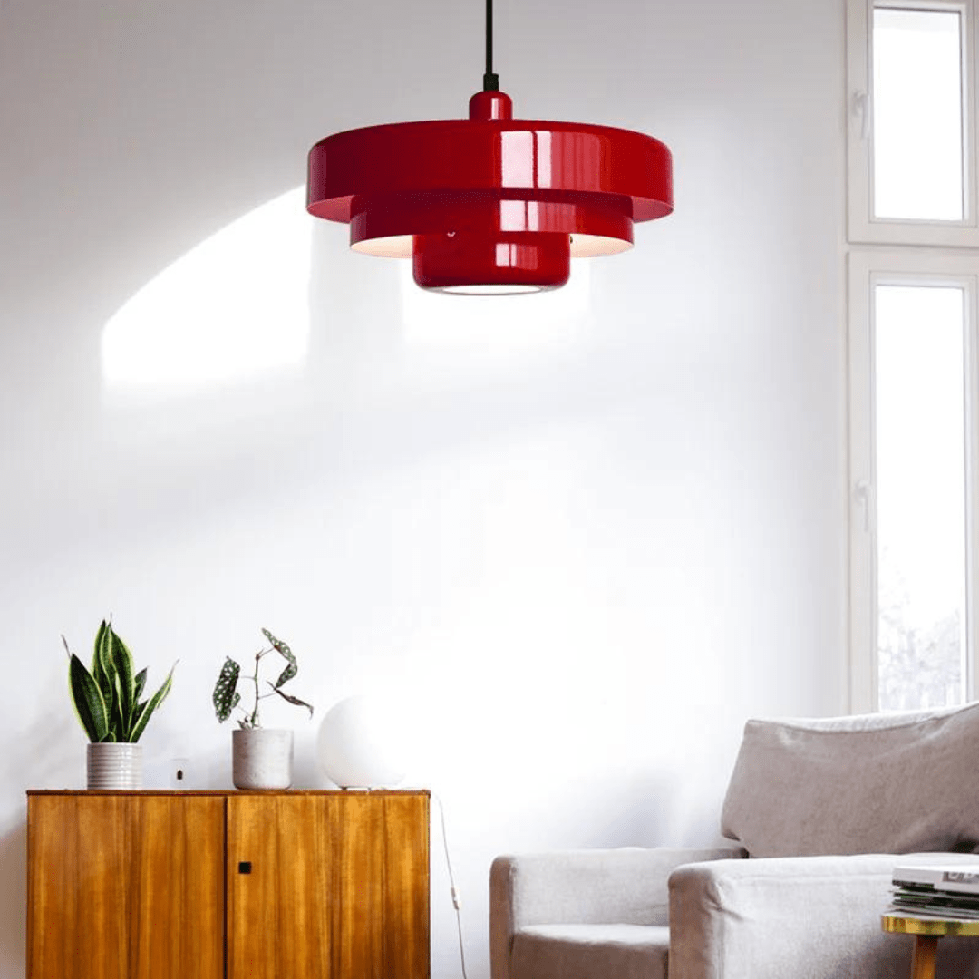 LUMÉRIA – Suspension Vintage LED | Verre & Métal | 2700K | Ø35 cm | Élégance Intemporelle