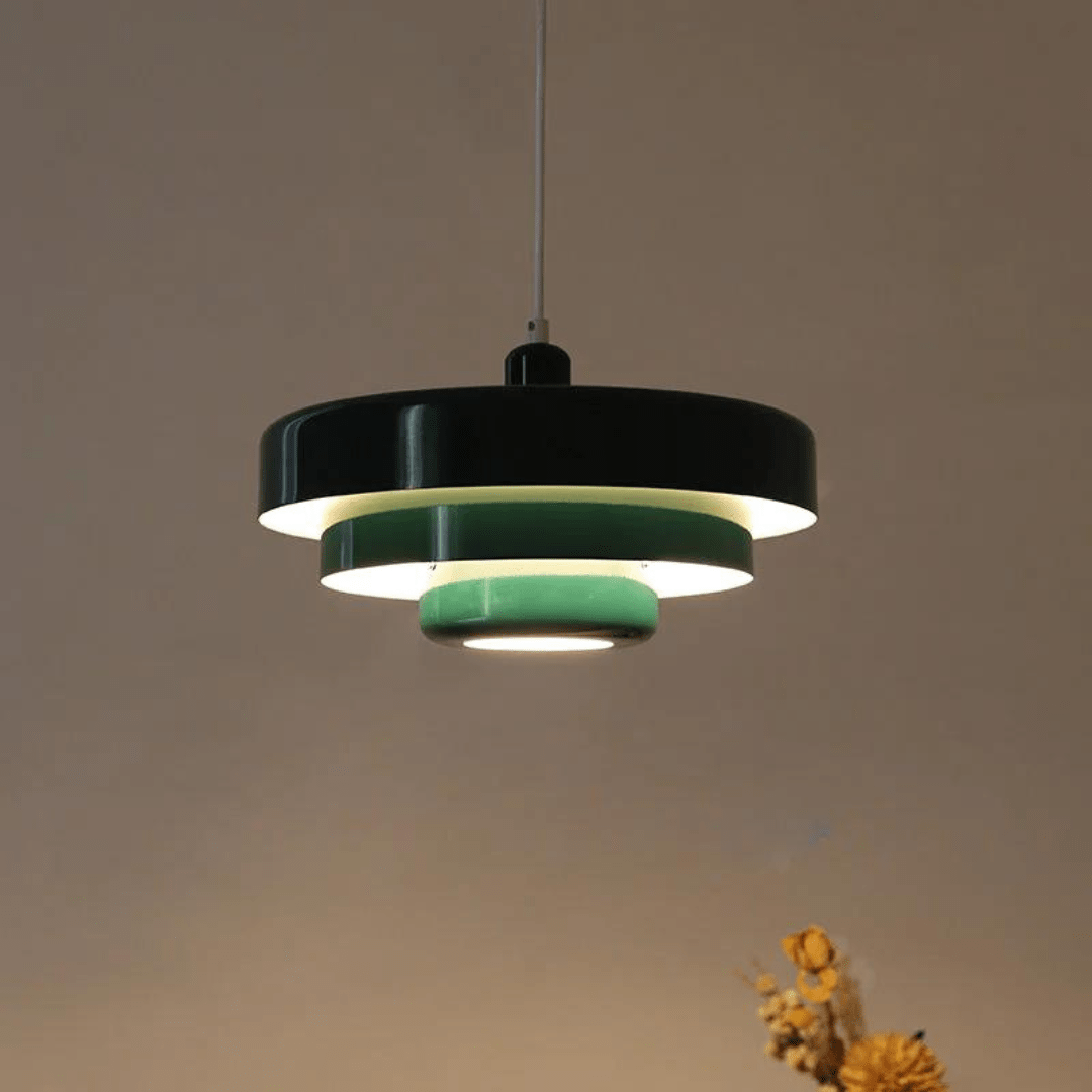 LUMÉRIA – Suspension Vintage LED | Verre & Métal | 2700K | Ø35 cm | Élégance Intemporelle