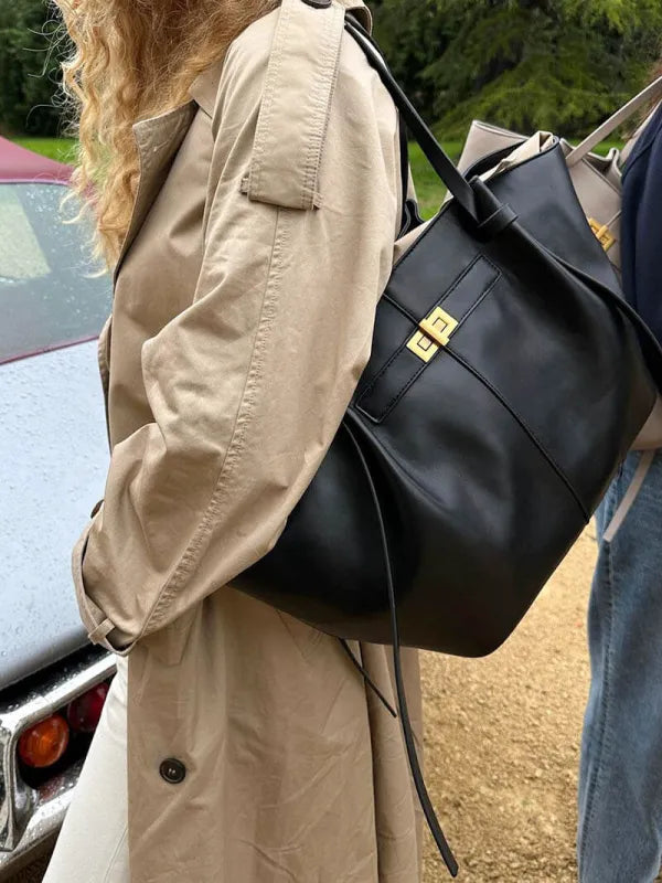 LYRA - Sac à Main Cours en Cuir Élégant Grande Capacité