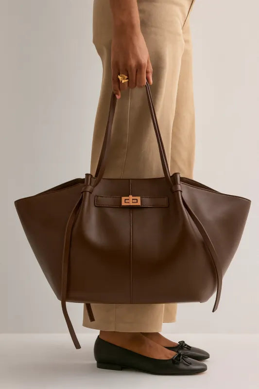 LYRA - Sac à Main Cours en Cuir Élégant Grande Capacité