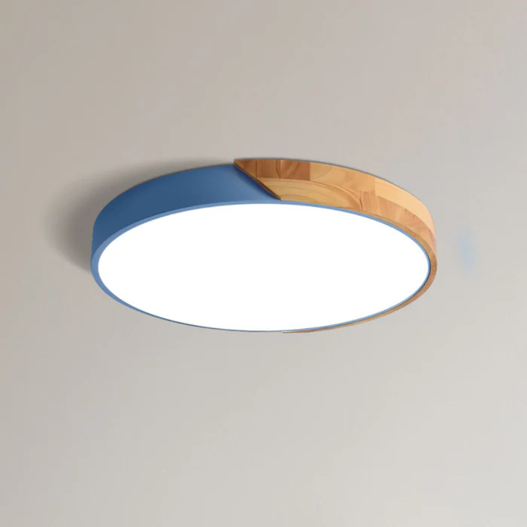 Delora - Plafonnier LED scandinave en bois