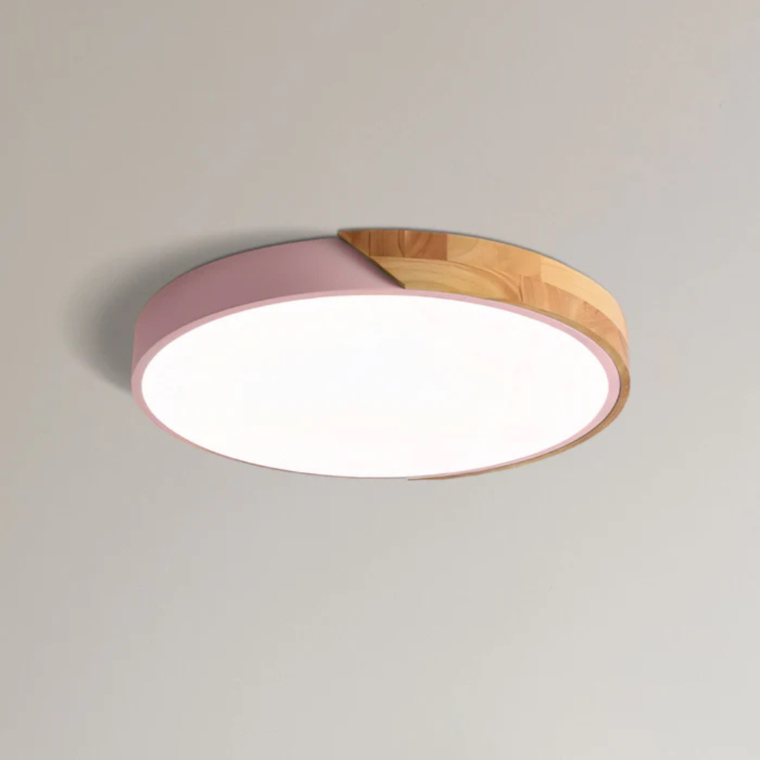 Delora - Plafonnier LED scandinave en bois