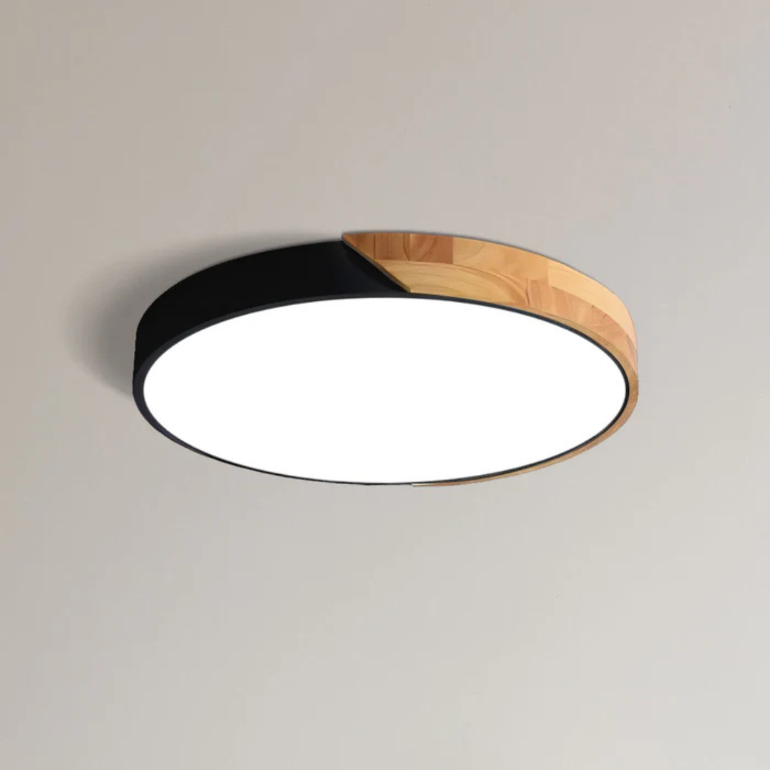 Delora - Plafonnier LED scandinave en bois