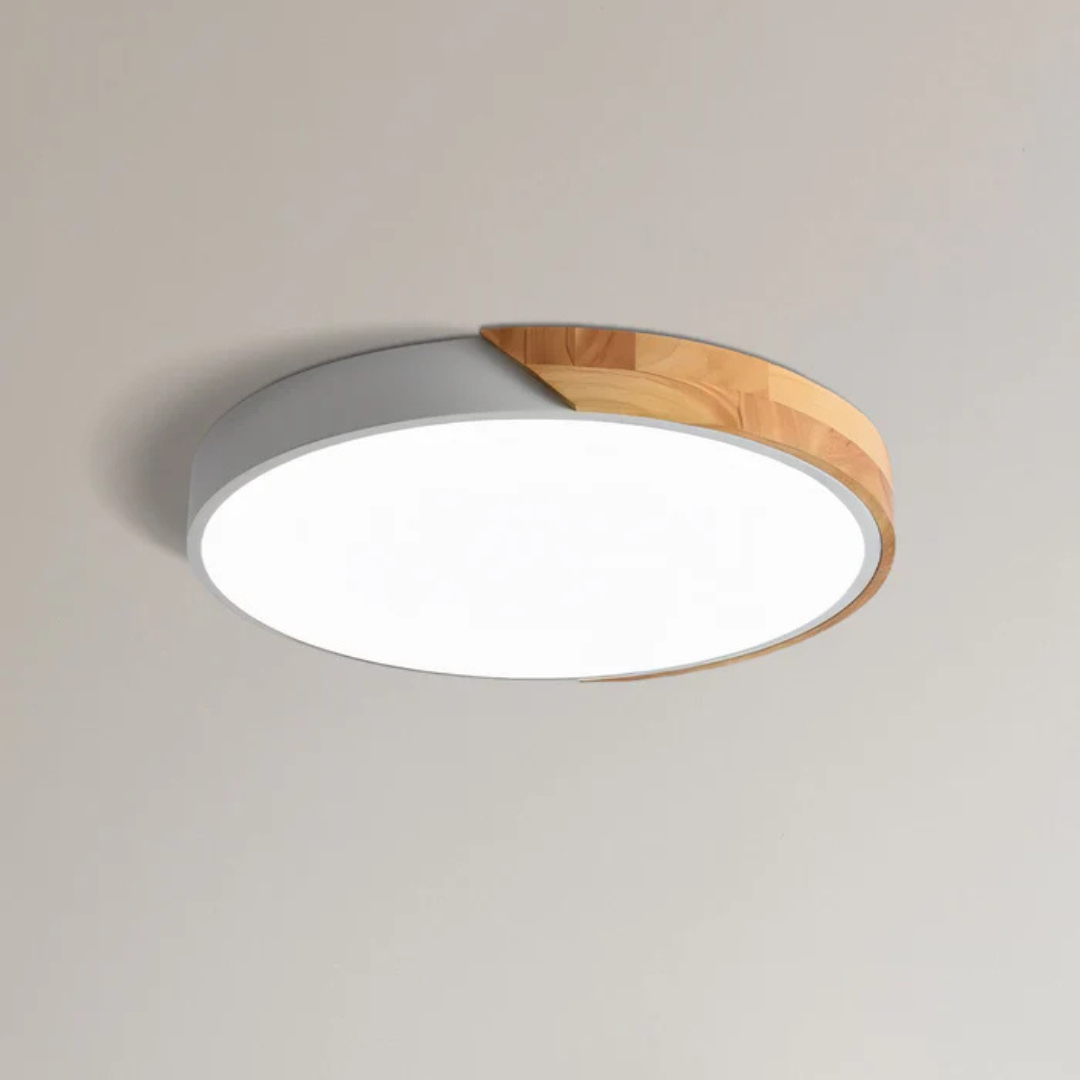 Delora - Plafonnier LED scandinave en bois