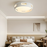 Konstnärlig Rund Bladeless Akryl LED Takfläkt Belysningsanordning - Nordic Style Taklampa, Semi-Flush Mount Design