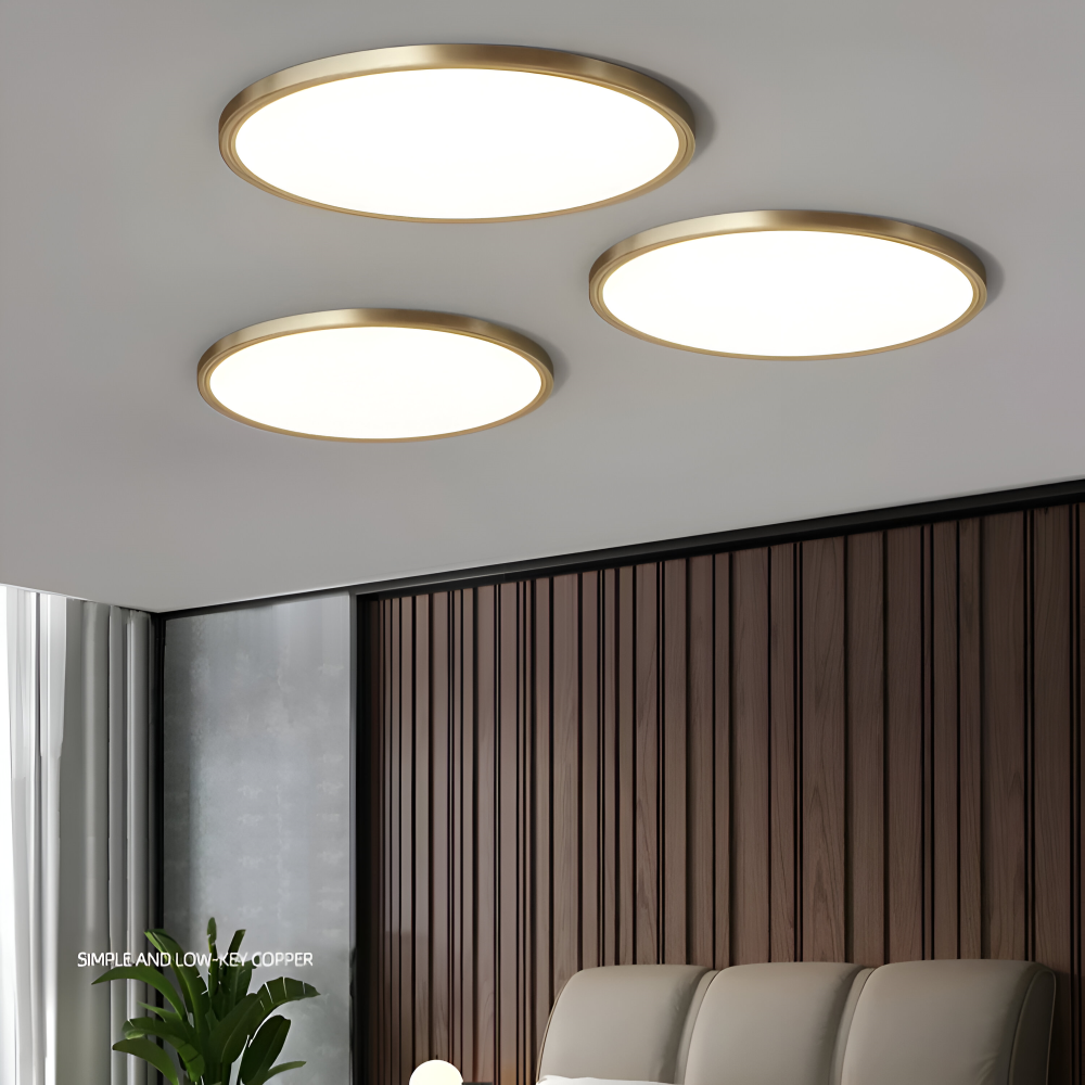 BronzeHalo Taklampa - Ultradun Minimalistisk Rund LED Taklampa
