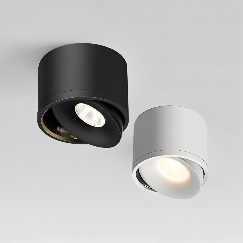 CylinFlex Spotlights - Minimalistiska 360° Rotera LED Downlights