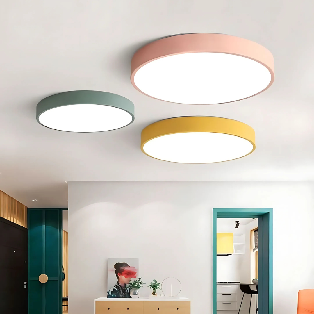 Delora - Plafonnier LED scandinave en bois