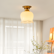 FlourishGlo Taklampa - Dekorativ Vintage Harformad LED Taklampa