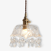Retro Chime Ljuskrona - Lyxiga kristallglas Pendel Lampskärm