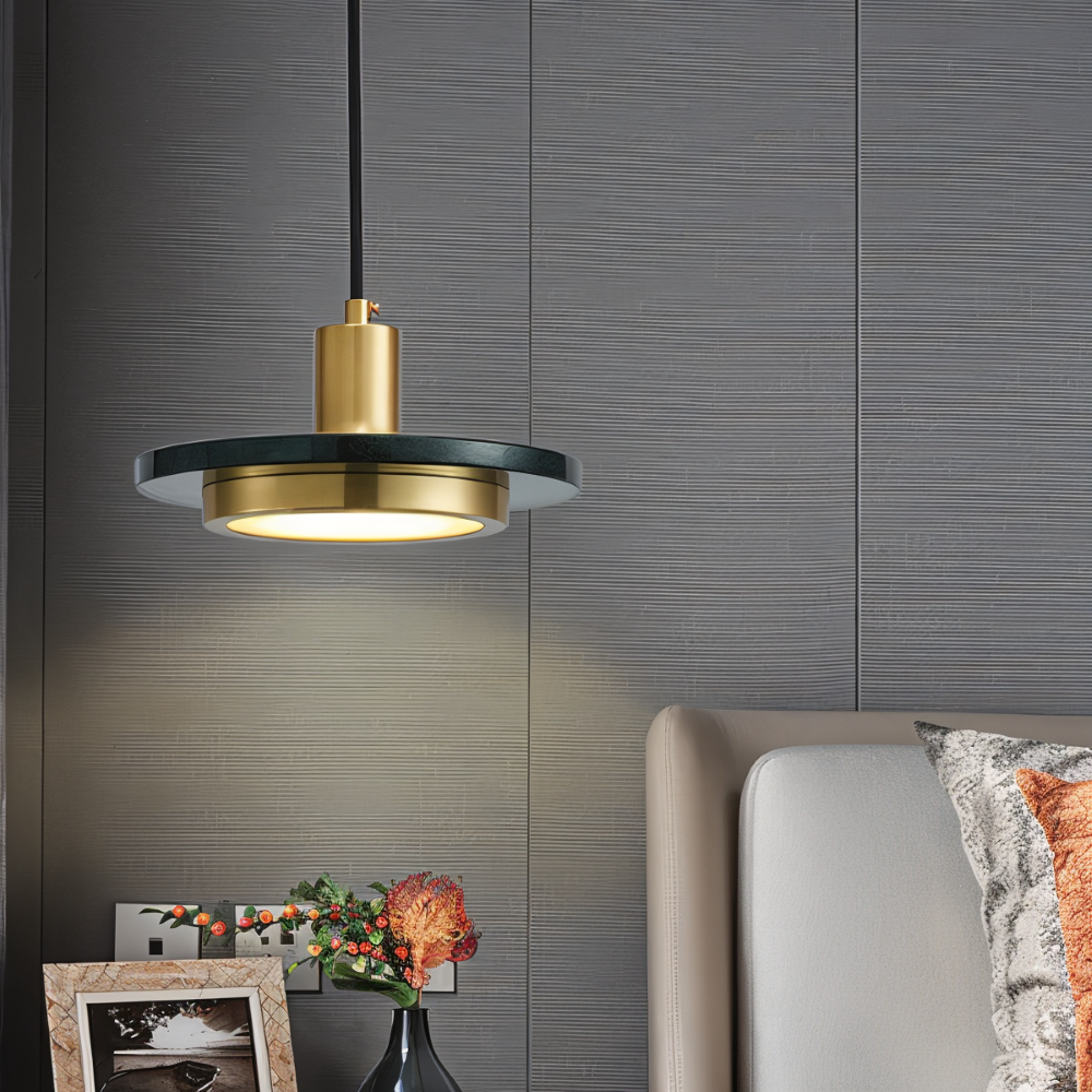 LuMetal Pendellampa - Enkelhuvud Lagerad Rund LED Hänglampa