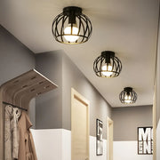 AisleShine Taklampa - Geometrisk Lampa i Svart Järn