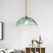 Blommor Glans Pendellampa - Snygg Färgglad Blommig LED Hängande Lampa