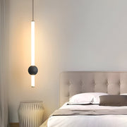 CyliWand LED-Pendellampa - Minimalistisk Geometrisk Pendellampa i Svart/Vit