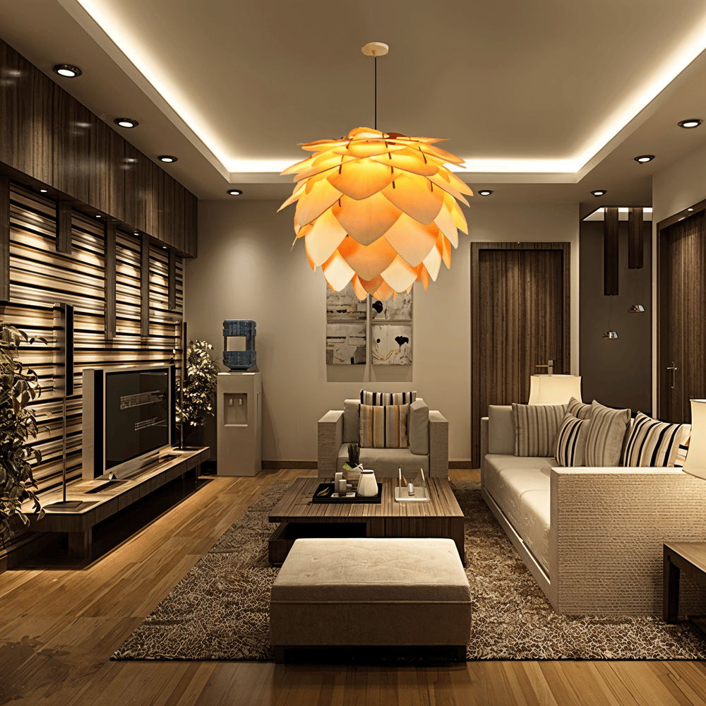 Rustik Tallkottlampa - Handgjord Tallkottlampa