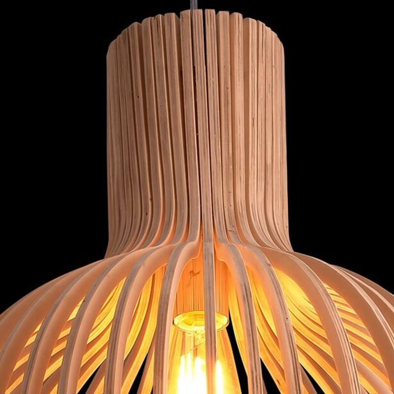 Wooden Balinese Lamp