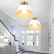 VintaFlash Taklampa - Metallic Retro Svart & Vit LED Taklampa