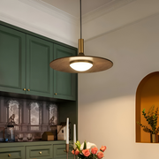 Valnöt Pendellampa - Runda Trähänglampor - Nordisk LED Lampa