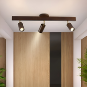 Woodsy Taklampa - Cylindrisk Träspotlight - Justerbar LED Belysning