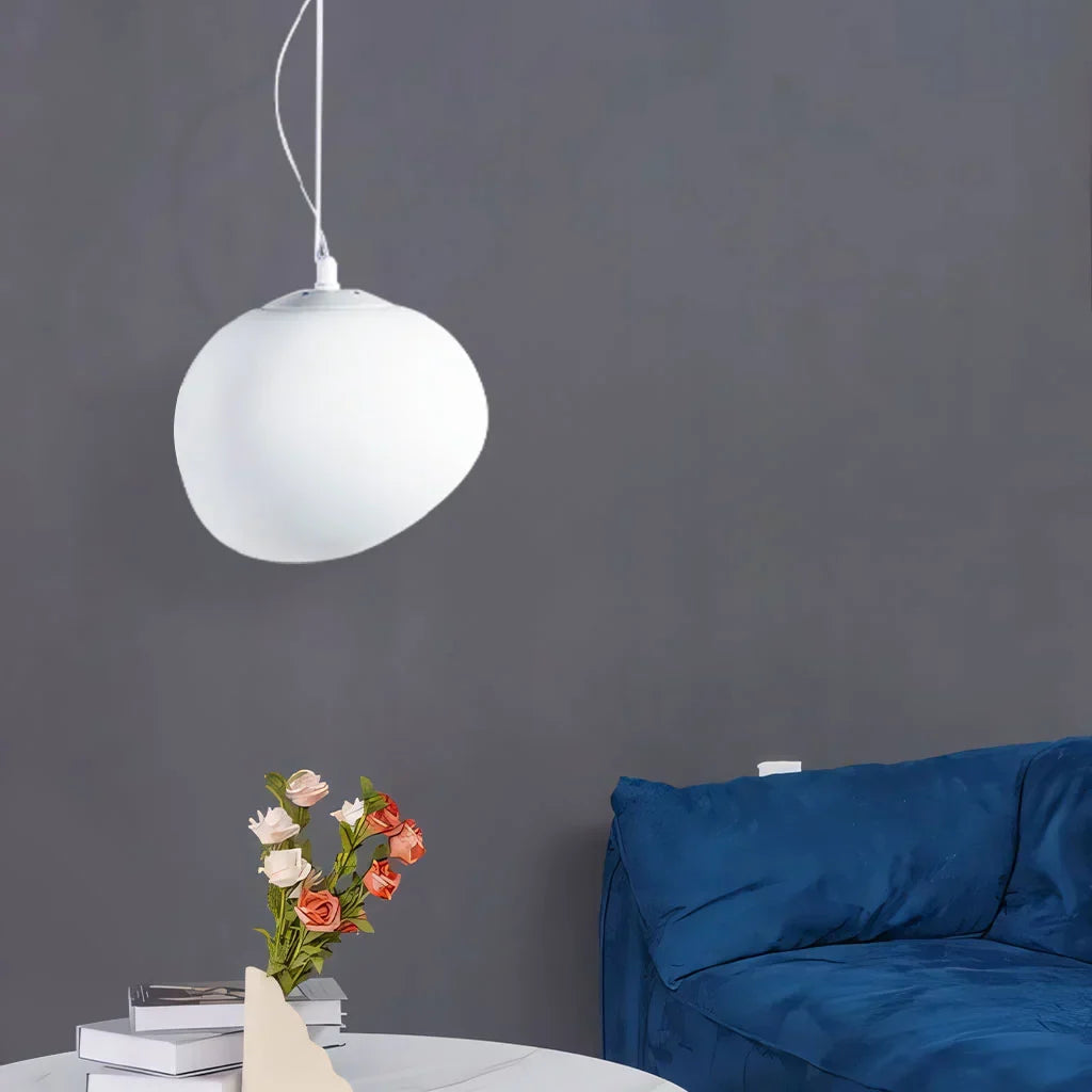 Nordic White Pebble Pendant Light