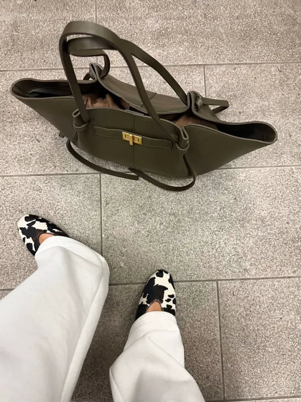LYRA - Sac à Main Cours en Cuir Élégant Grande Capacité