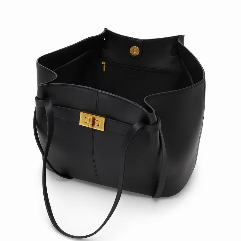 LYRA - Sac à Main Cours en Cuir Élégant Grande Capacité