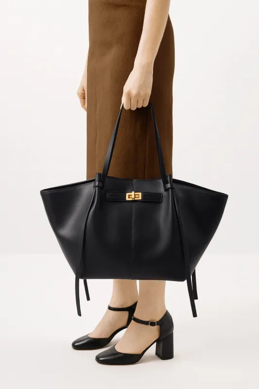 LYRA - Sac à Main Cours en Cuir Élégant Grande Capacité